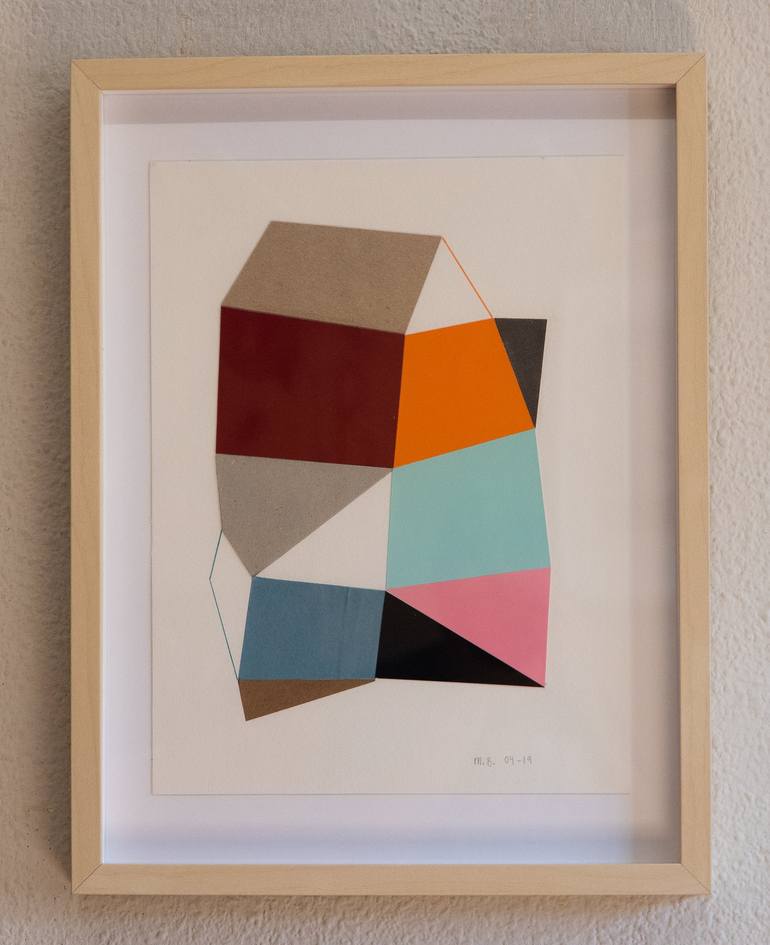 Original Geometric Collage by Ildefonso Martin
