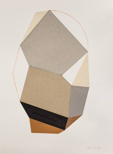 Print of Cubism Geometric Collage by Ildefonso Martin