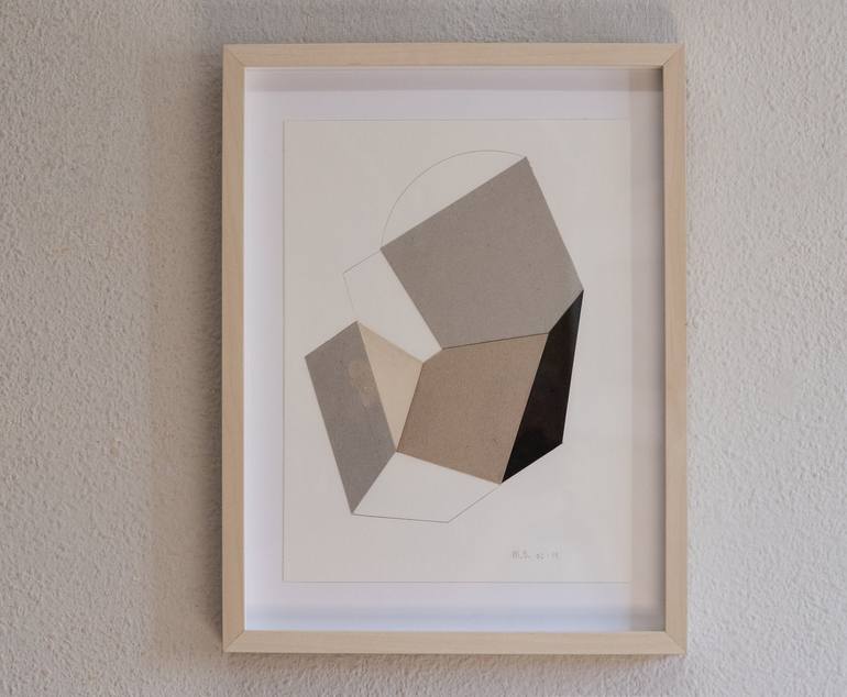 Original Abstract Geometric Collage by Ildefonso Martin