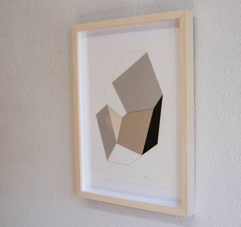 Original Abstract Geometric Collage by Ildefonso Martin