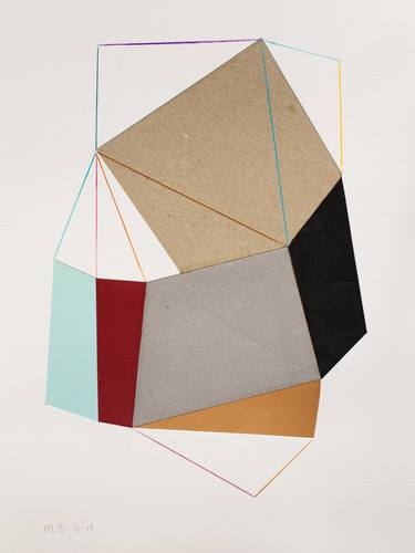 Print of Abstract Geometric Collage by Ildefonso Martin