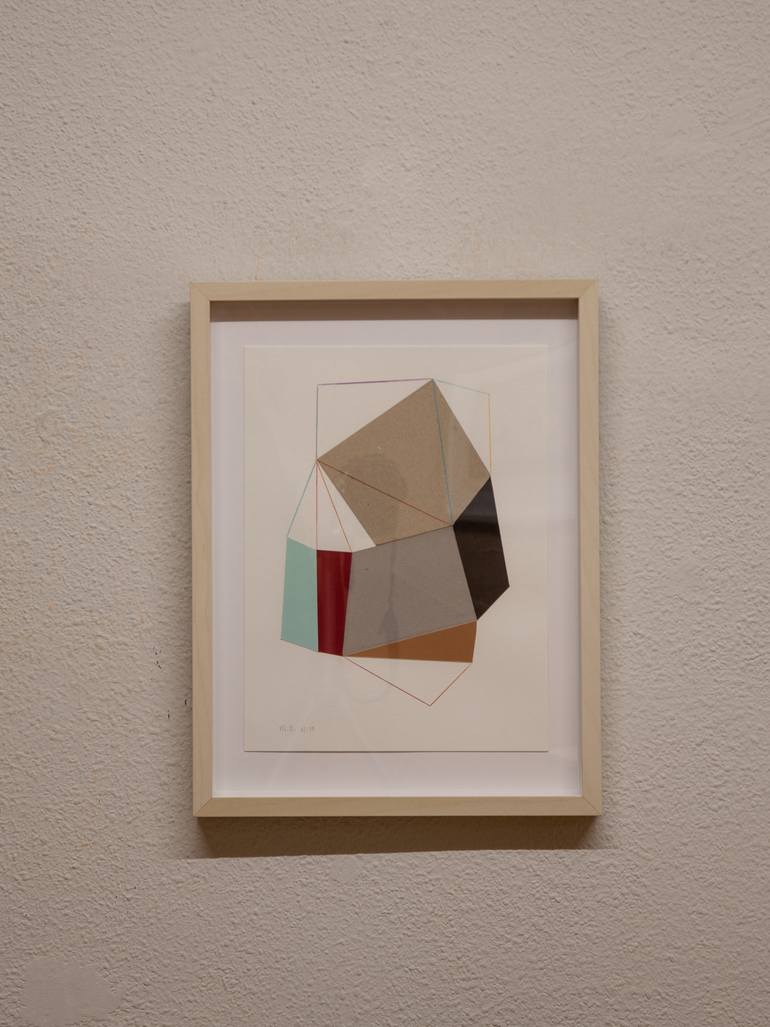 Original Abstract Geometric Collage by Ildefonso Martin