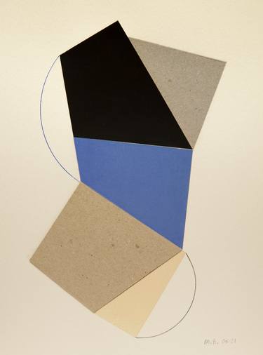 Print of Geometric Collage by Ildefonso Martin
