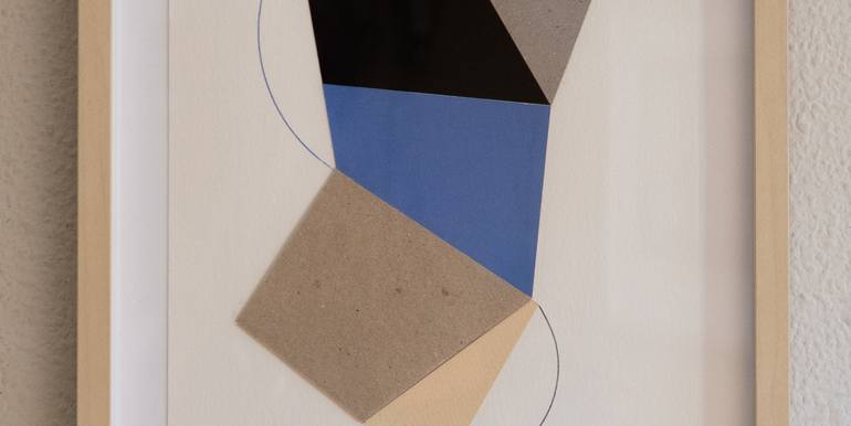 Original Abstract Geometric Collage by Ildefonso Martin