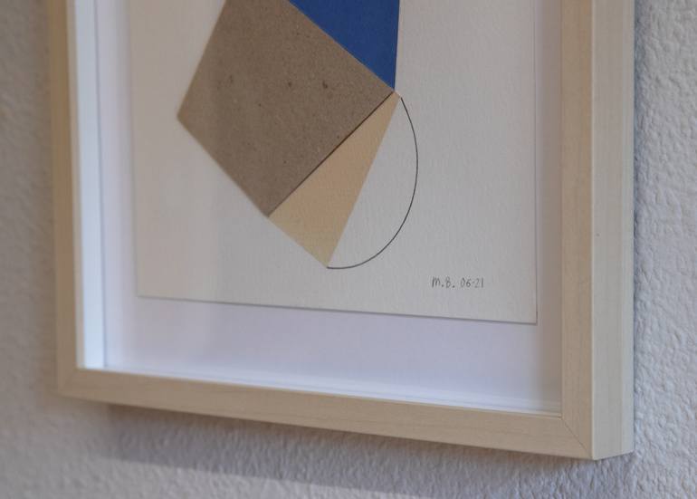 Original Abstract Geometric Collage by Ildefonso Martin