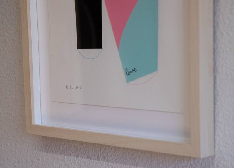 Original Abstract Geometric Collage by Ildefonso Martin