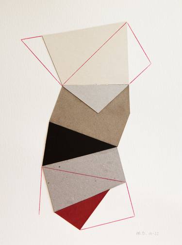 Original Abstract Geometric Collage by Ildefonso Martin