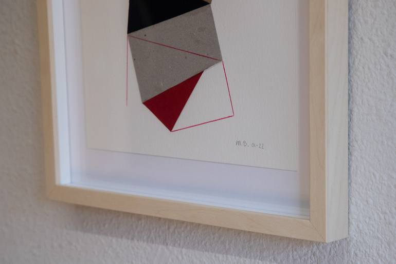 Original Geometric Collage by Ildefonso Martin