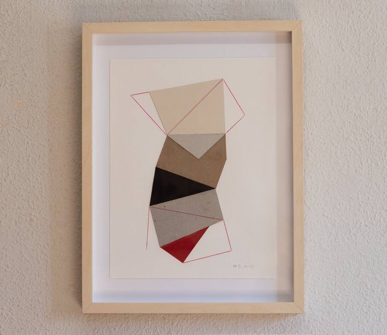 Original Abstract Geometric Collage by Ildefonso Martin