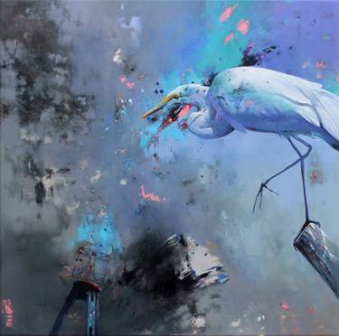 Original Figurative Animal Paintings by RENE GOMEZ OME