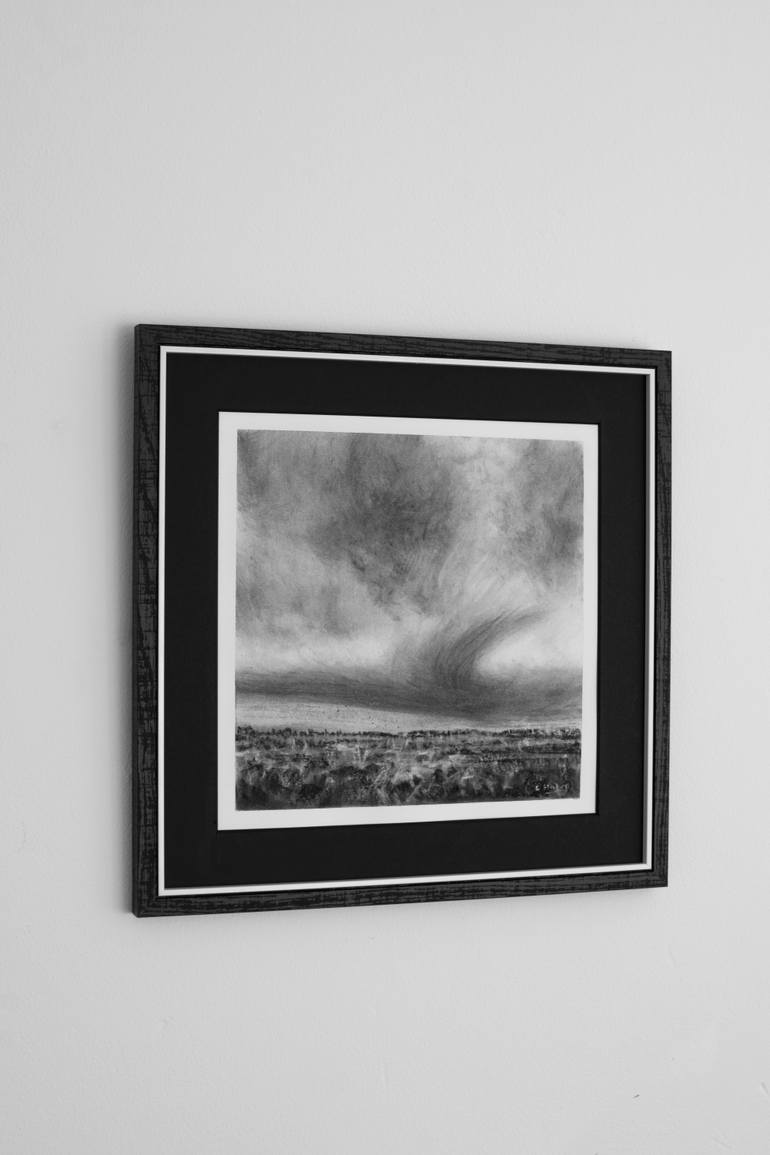 Original Black & White Landscape Drawing by Colin Slater