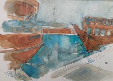 Print of Boat Paintings by ghandour El habre