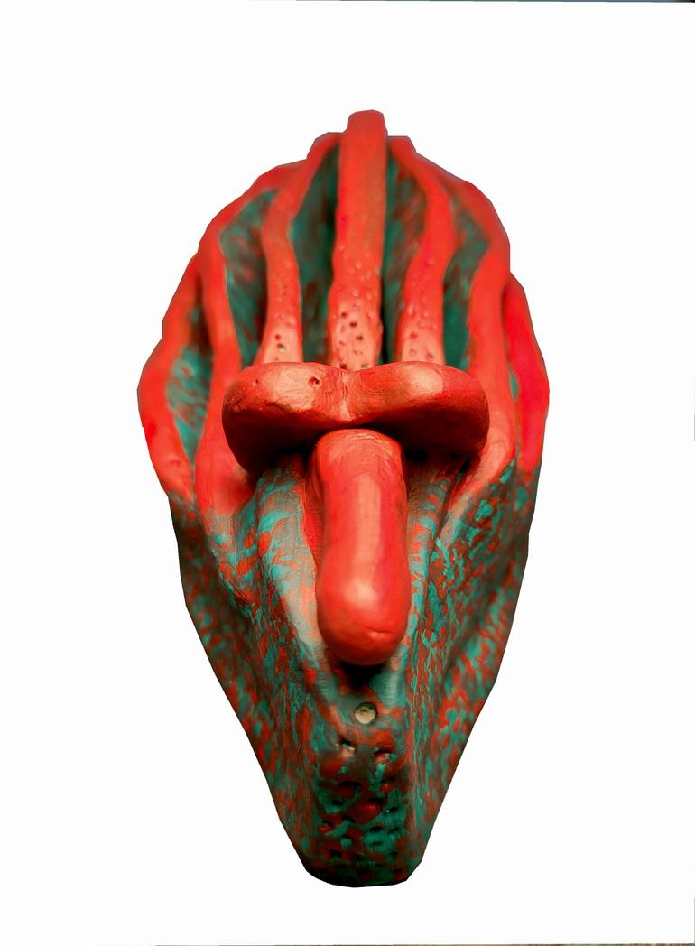 Original Surrealism Outer Space Sculpture by Jorge Liporace