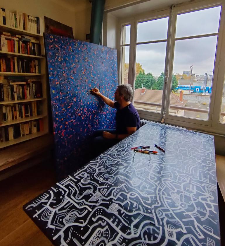 Original Abstract Painting by Jorge Liporace