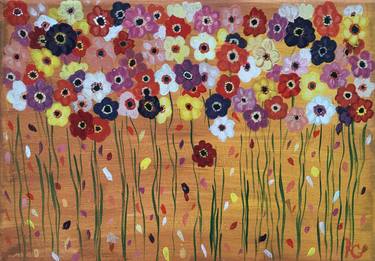 Original Abstract Floral Paintings by Radka Gicheva