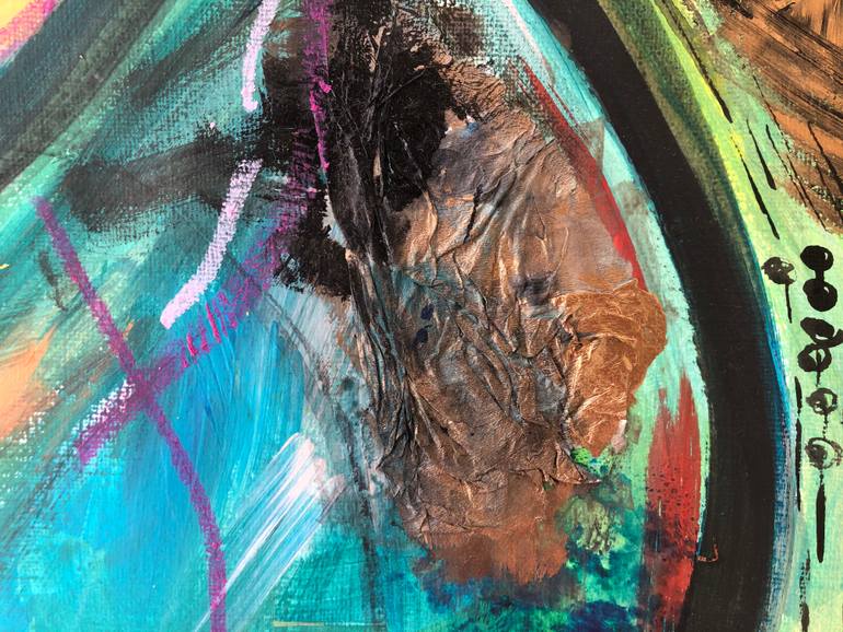 Original Abstract Expressionism Abstract Painting by Radka Gicheva