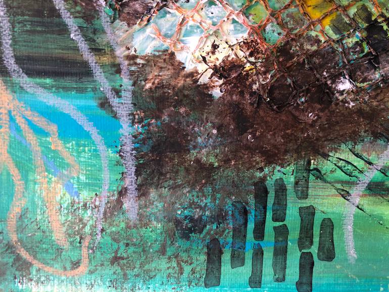 Original Abstract Expressionism Abstract Painting by Radka Gicheva