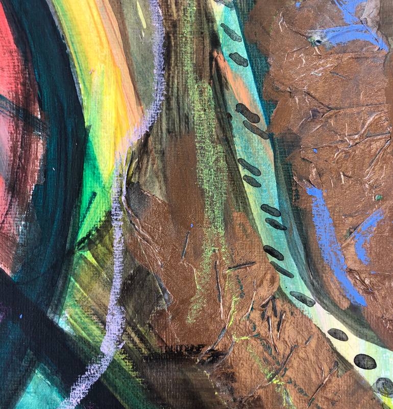 Original Abstract Expressionism Abstract Painting by Radka Gicheva