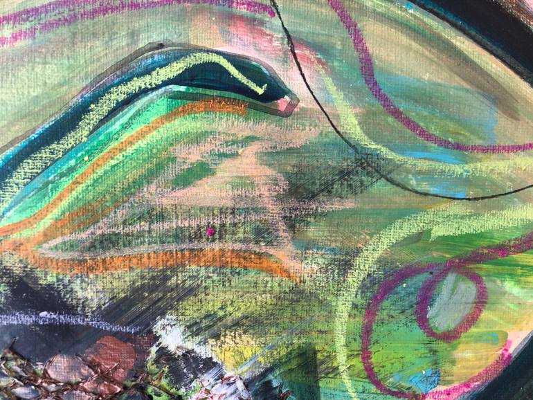 Original Abstract Expressionism Abstract Painting by Radka Gicheva