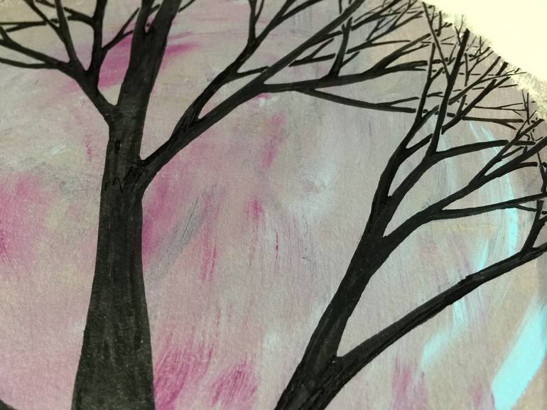 Original Illustration Tree Painting by Jane park