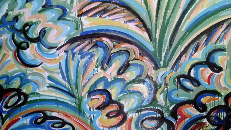 Original Expressionism Landscape Painting by Israel  Da Costa