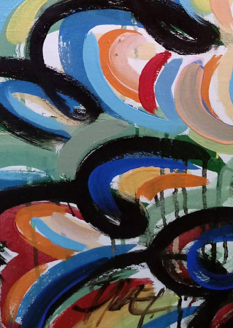Original Expressionism Landscape Painting by Israel  Da Costa