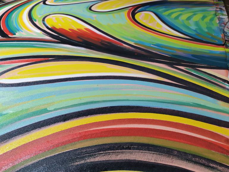 Original Abstract Expressionism Abstract Painting by Israel  Da Costa