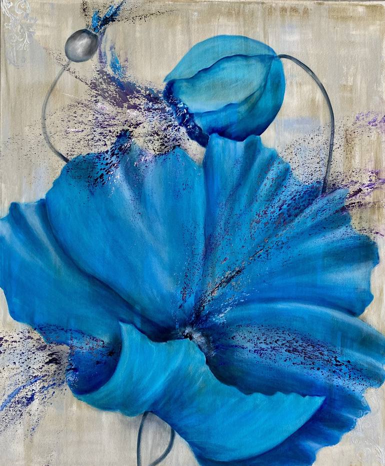 Original Abstract Botanic Paintings by Ansley Pye