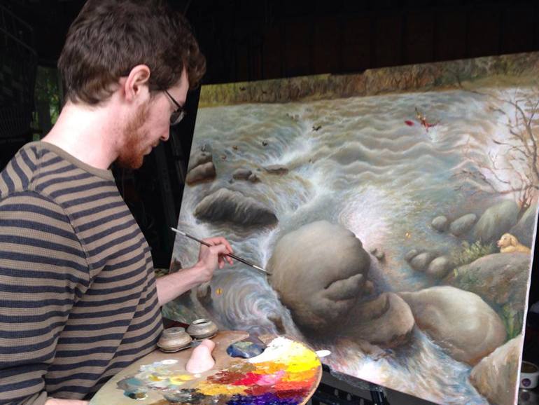 Original Expressionism Water Painting by Jason Rafferty