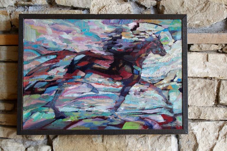 Original Abstract Horse Painting by Lara Branca