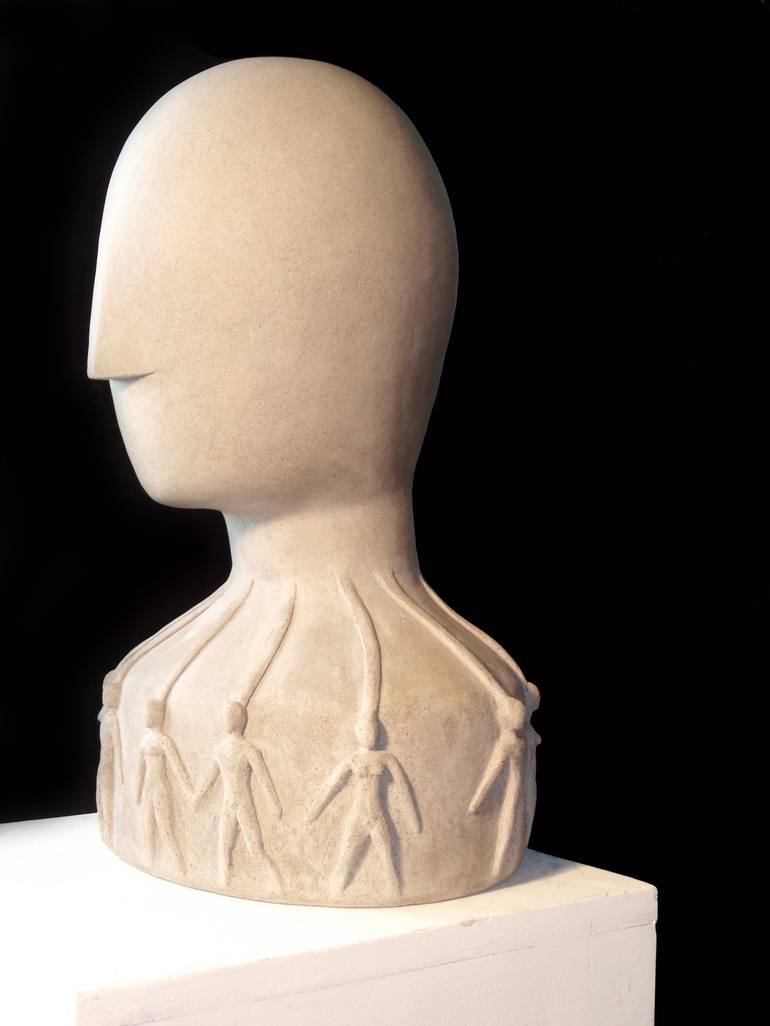 Original Conceptual People Sculpture by Elisaveta Sivas