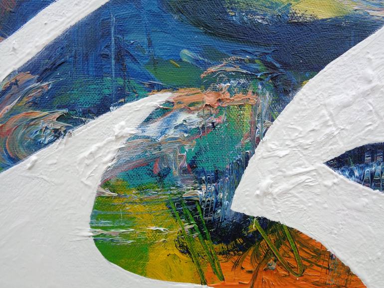 Original Conceptual People Painting by Elisaveta Sivas