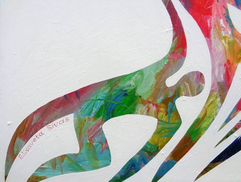 Original Conceptual People Painting by Elisaveta Sivas