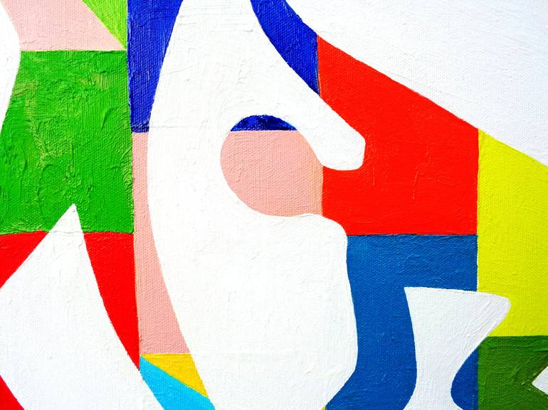 Original Conceptual People Painting by Elisaveta Sivas