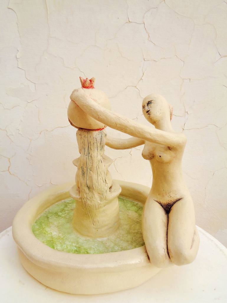 Original Expressionism Nude Sculpture by Elisaveta Sivas