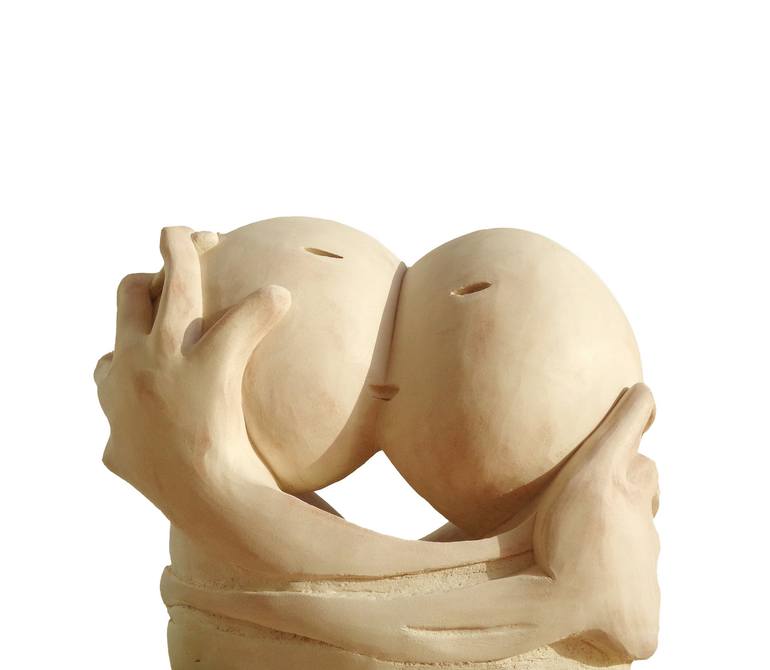 Original Abstract Love Sculpture by Elisaveta Sivas