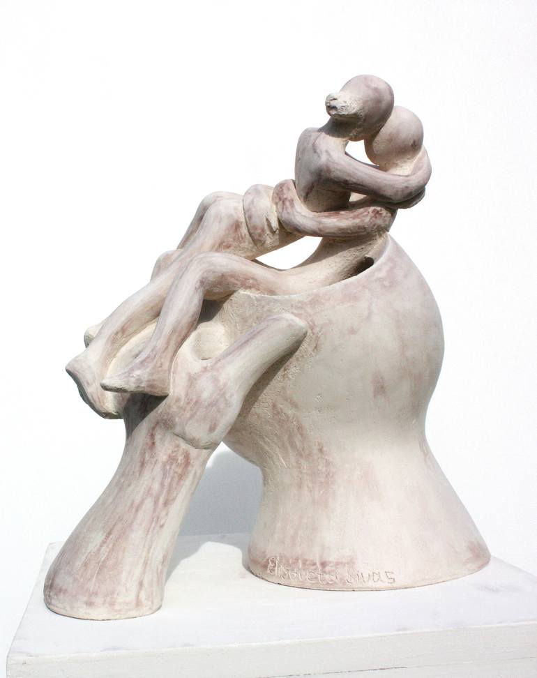 Original Figurative Love Sculpture by Elisaveta Sivas