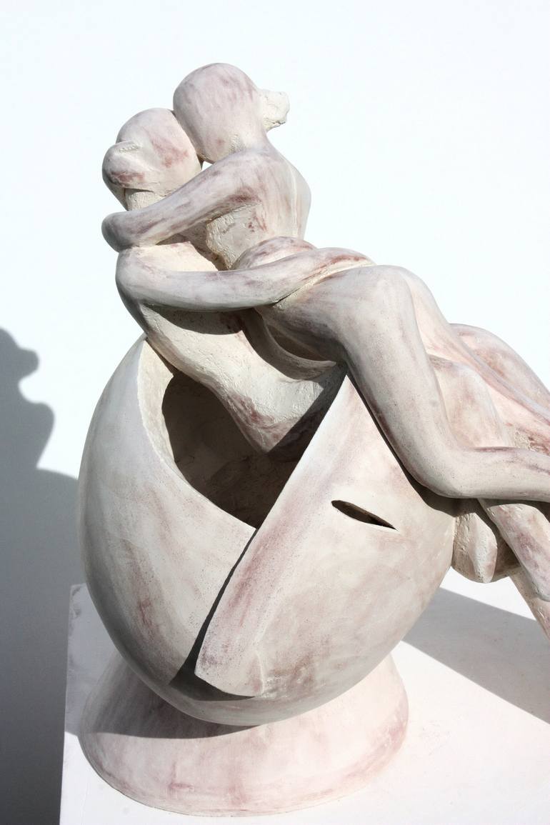 Original Figurative Love Sculpture by Elisaveta Sivas