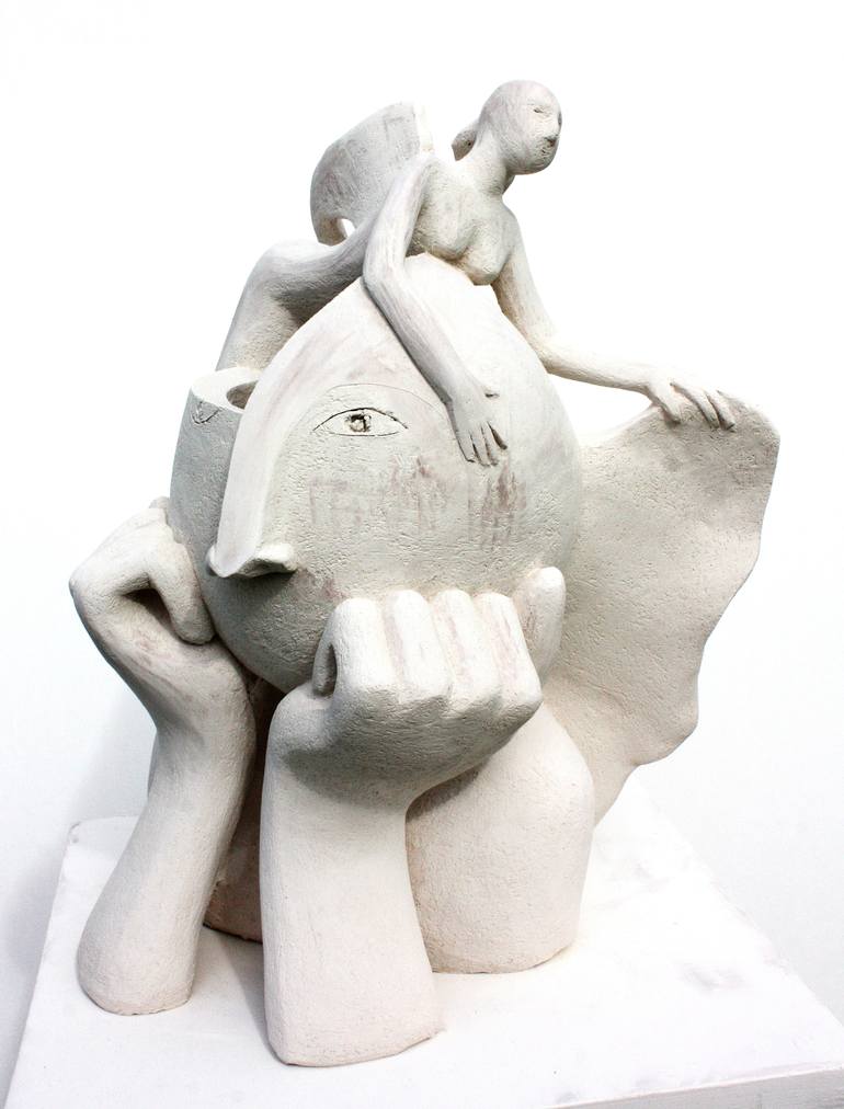 Original Expressionism People Sculpture by Elisaveta Sivas