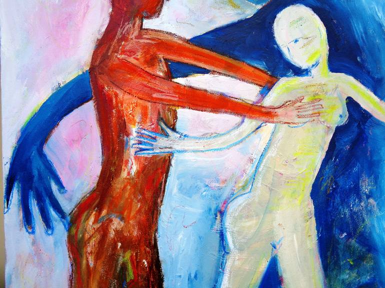 Original Expressionism Love Painting by Elisaveta Sivas