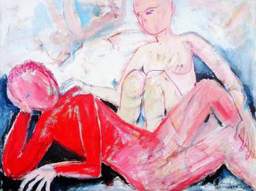 Print of Figurative Love Paintings by Elisaveta Sivas