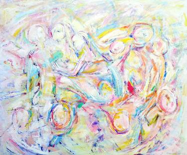 Original Abstract Love Paintings by Elisaveta Sivas