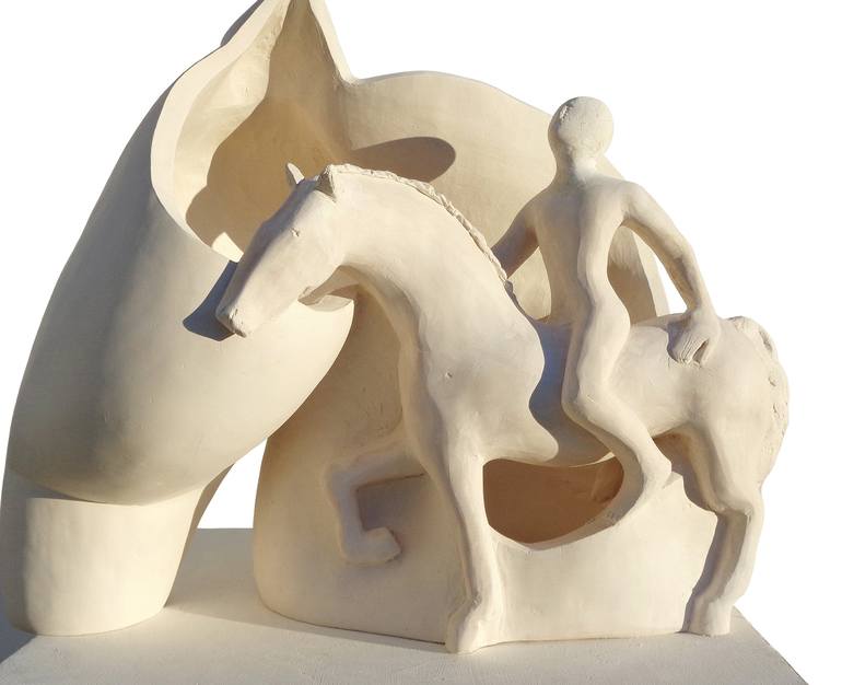 Original Contemporary Horse Sculpture by Elisaveta Sivas