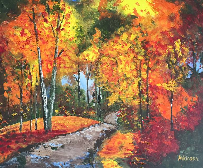 Lake Gaston Driveway Painting by Bill Atkinson | Saatchi Art