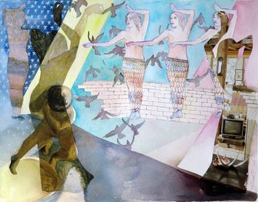 Original Conceptual Body Collage by Tatiana Garmendia