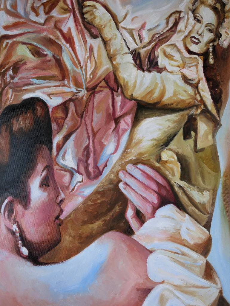 Original Cubism Women Painting by Tatiana Garmendia