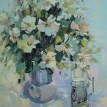 White roses by Natalya Egorova