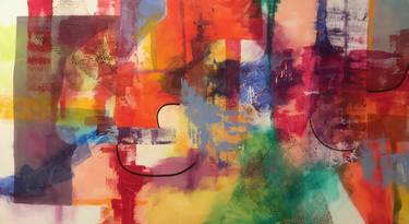 Original Fine Art Abstract Paintings by Trudy Connor