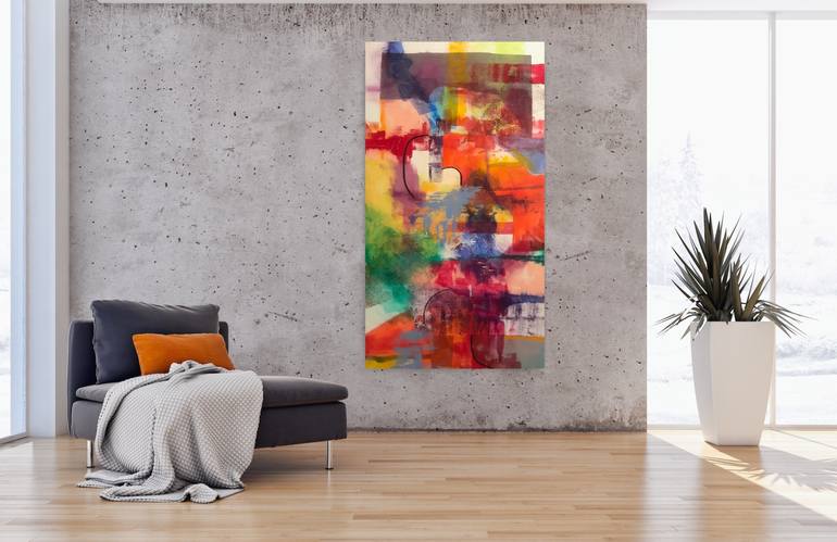 Original Fine Art Abstract Painting by Trudy Connor
