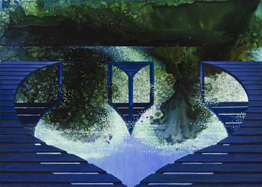 Print of Modern Water Paintings by Zsuzsanna Gesztelyi Nagy